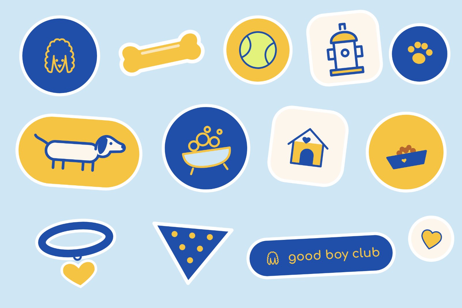 good boy club sticker sheet