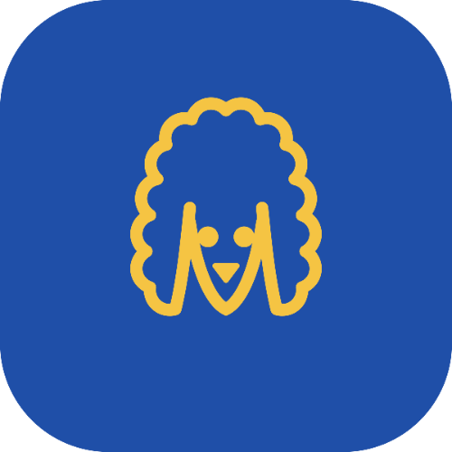 good boy club app icon, cobalt