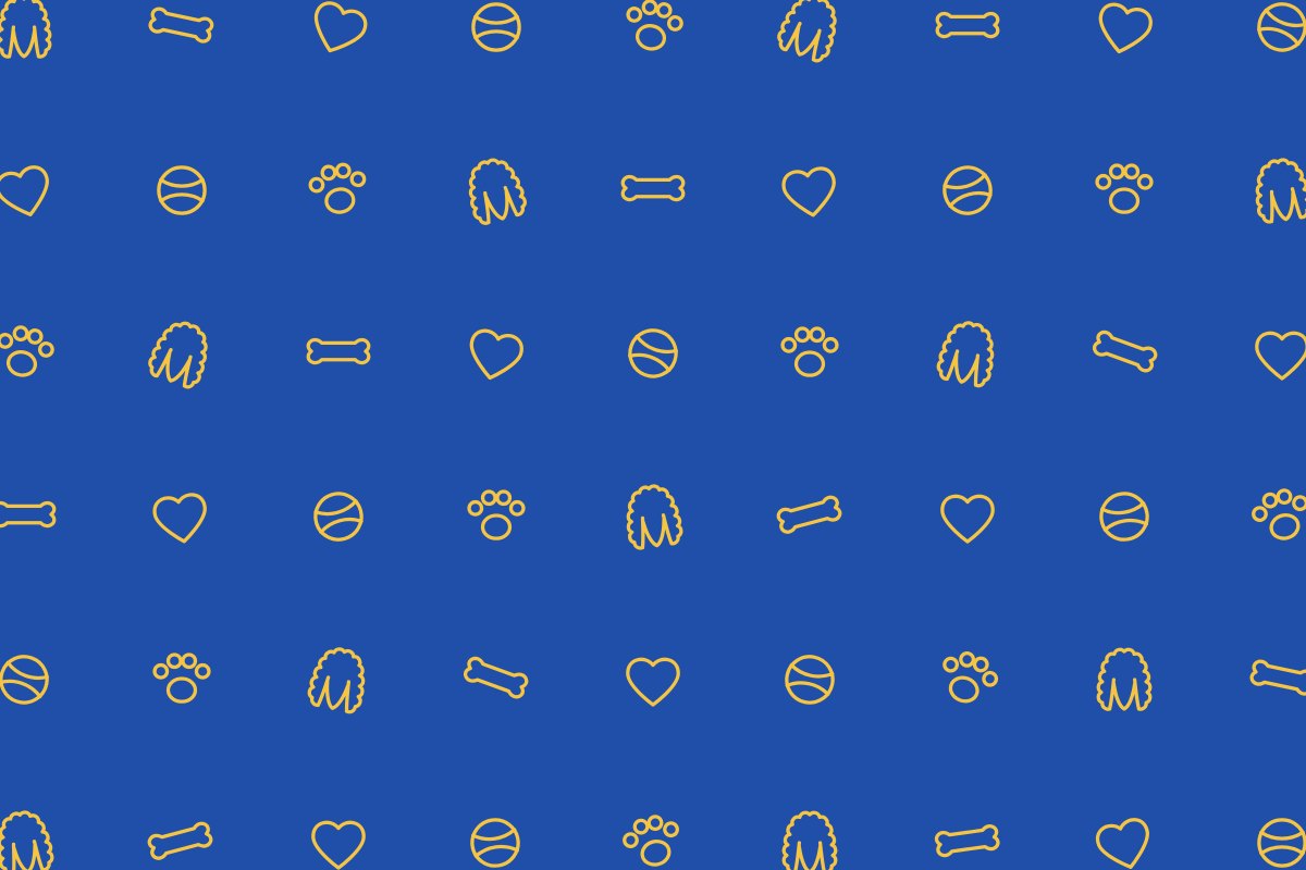 good boy club pattern, cobalt