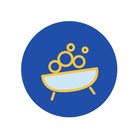 good boy club bubble bath sticker