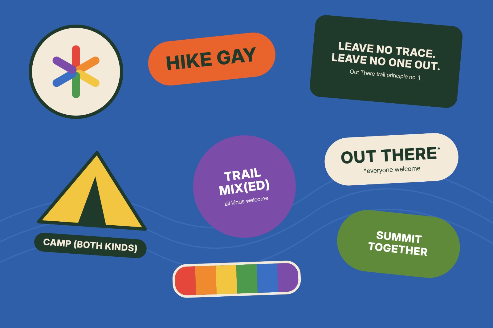Out There sticker sheet
