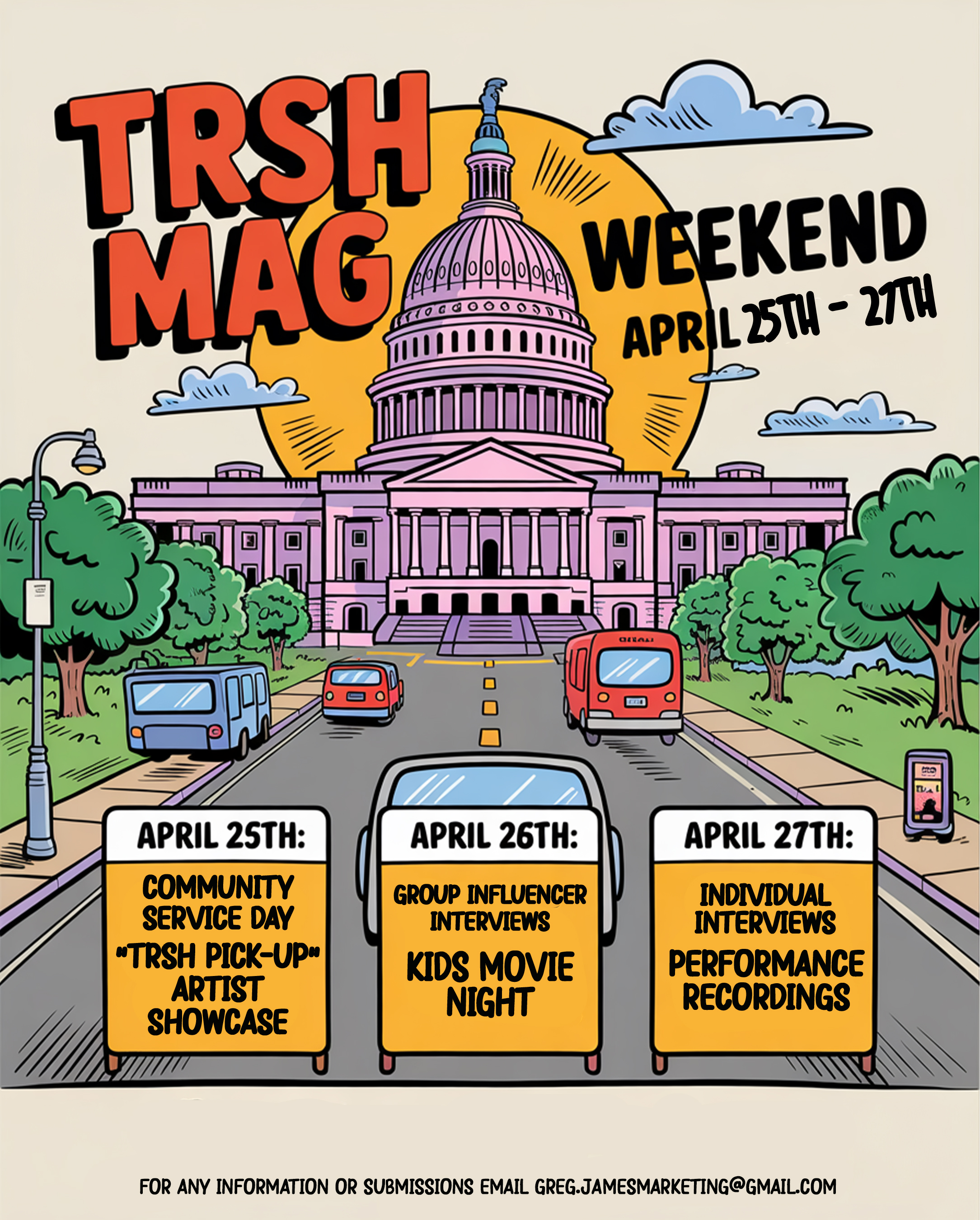 TRSH Mag Weekend Flyer · version B