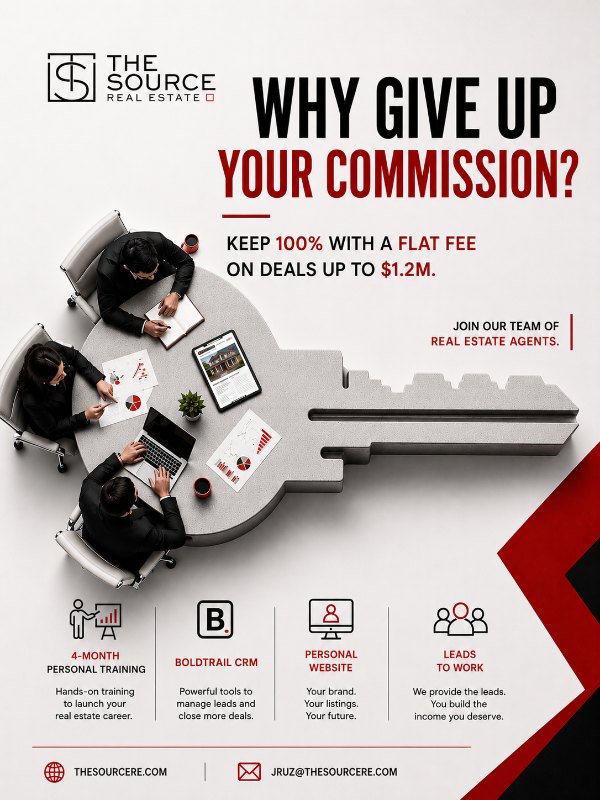Recruiting ad · Why give up your commission?