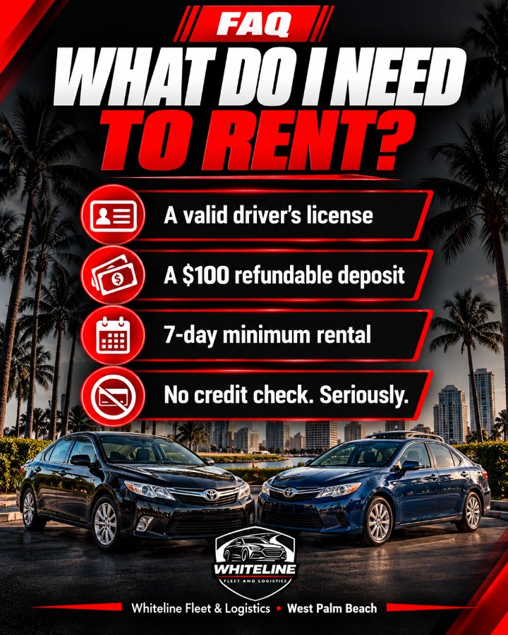 Whiteline What do I need to rent?
